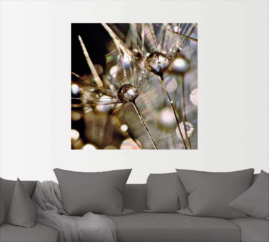Artland Wandbild "Pusteblume abstrakt", Blumen, (1 St.), als Leinwandbild, günstig online kaufen