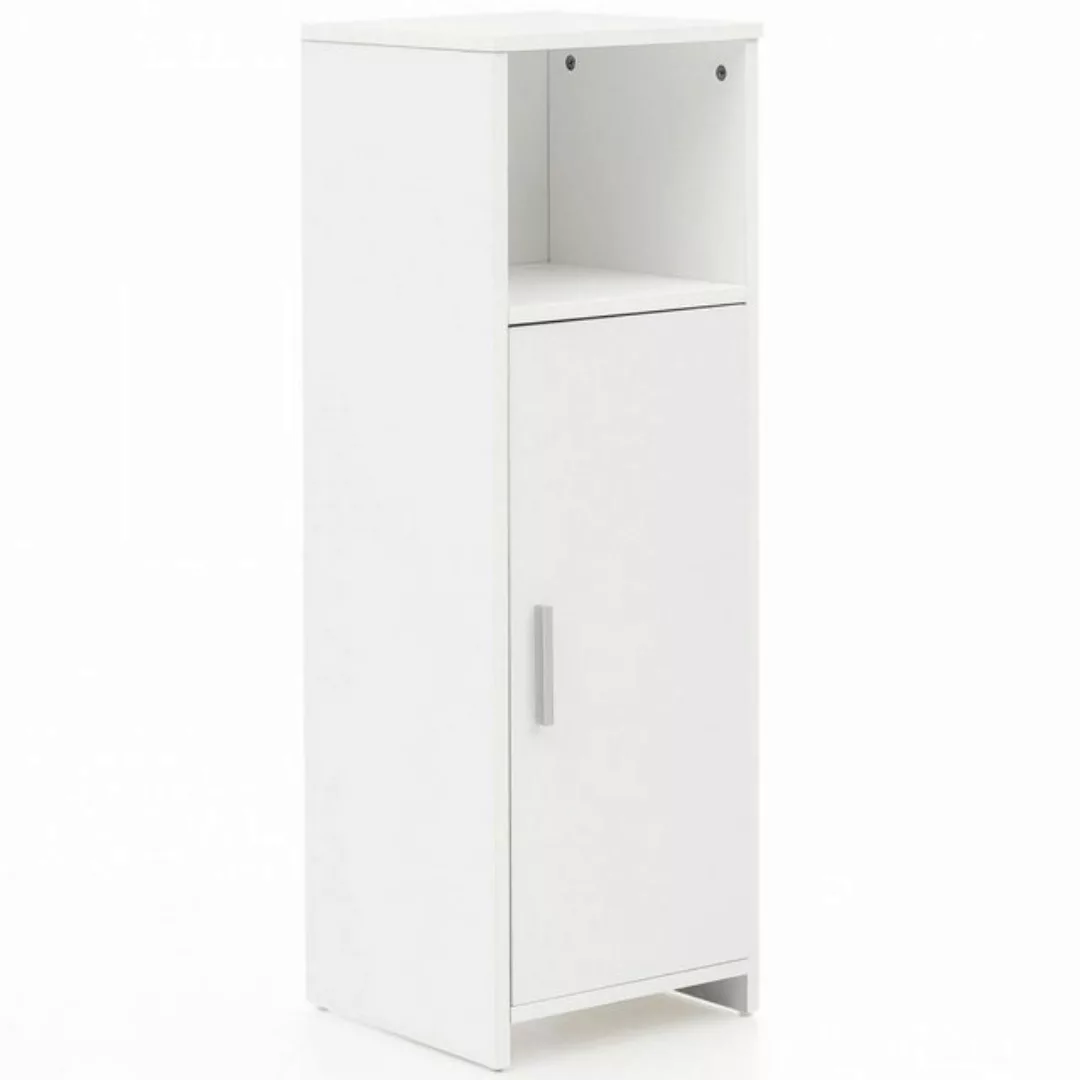 lovingHome® Midischrank Badezimmerschrank mit Tür u. Ablagefach Badschrank günstig online kaufen