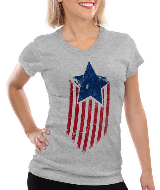 style3 T-Shirt USA Stars Stripes Amerika Held Flagge Superheld States capta günstig online kaufen