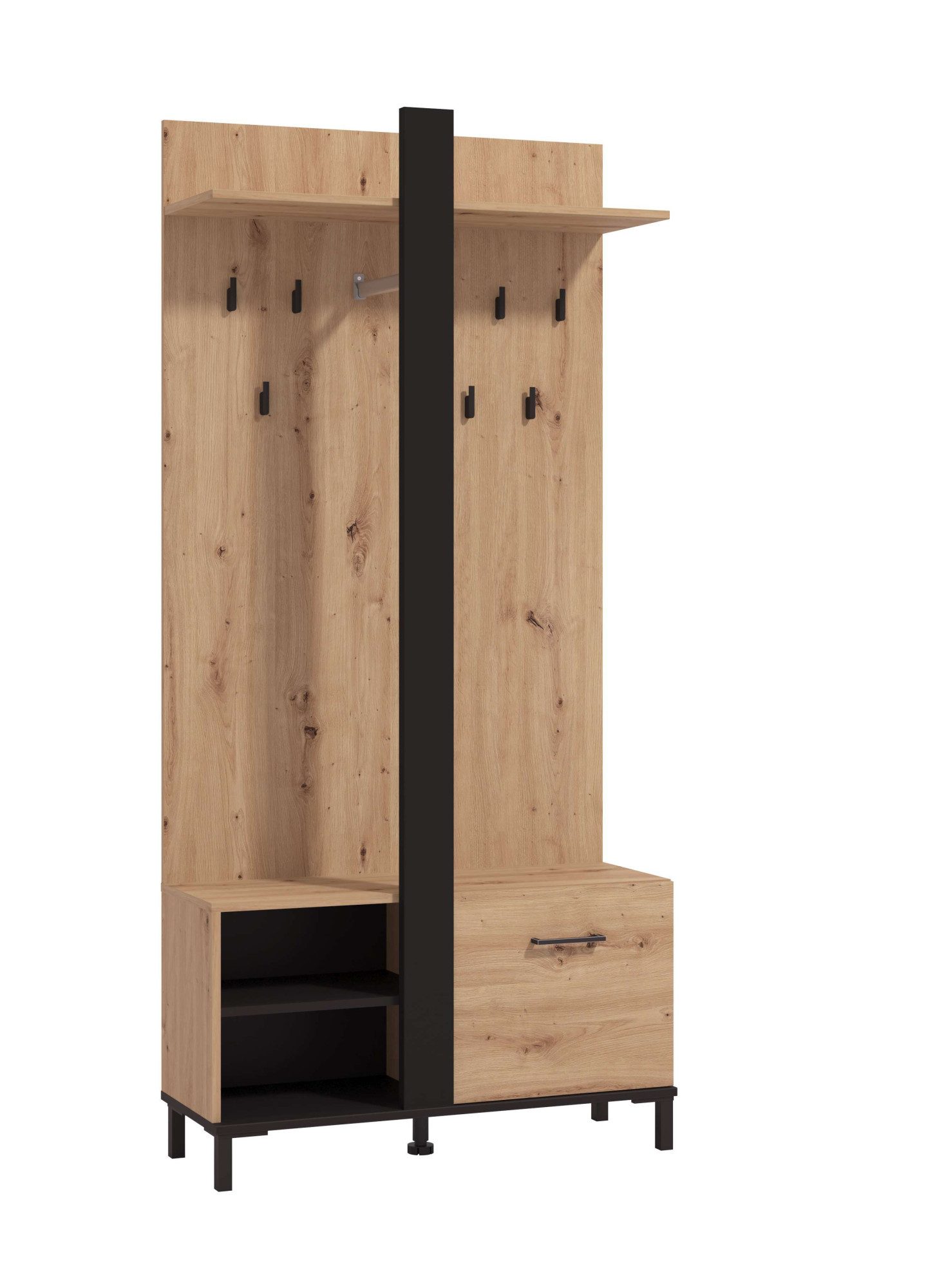 INOSIGN Kompaktgarderobe "Capitello Kompaktgarderobe, Flurgarderobe, Dielen günstig online kaufen