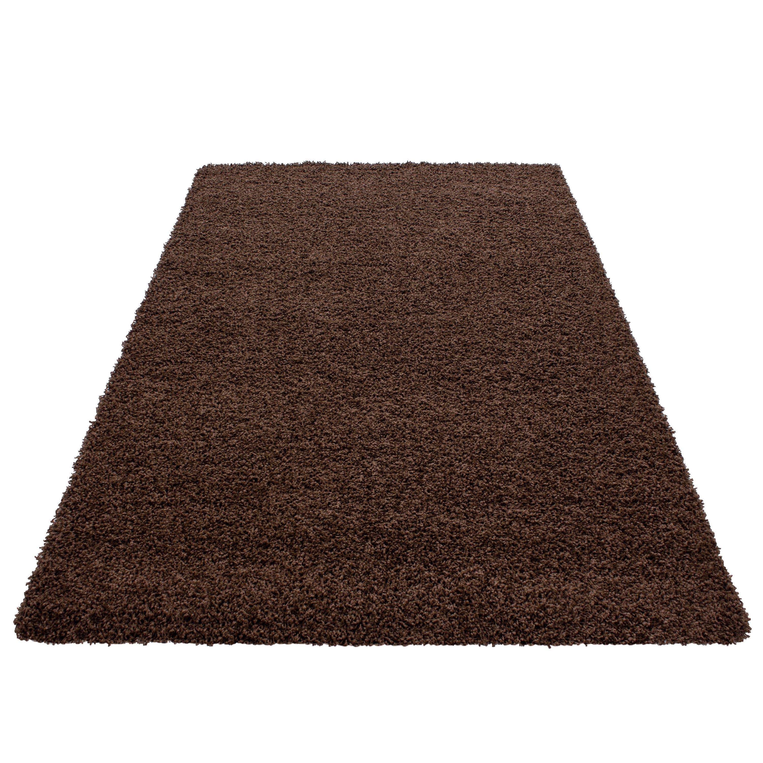 Carpettex Hochflor-Teppich Unicolor - Einfarbig, Läufer, günstig online kaufen