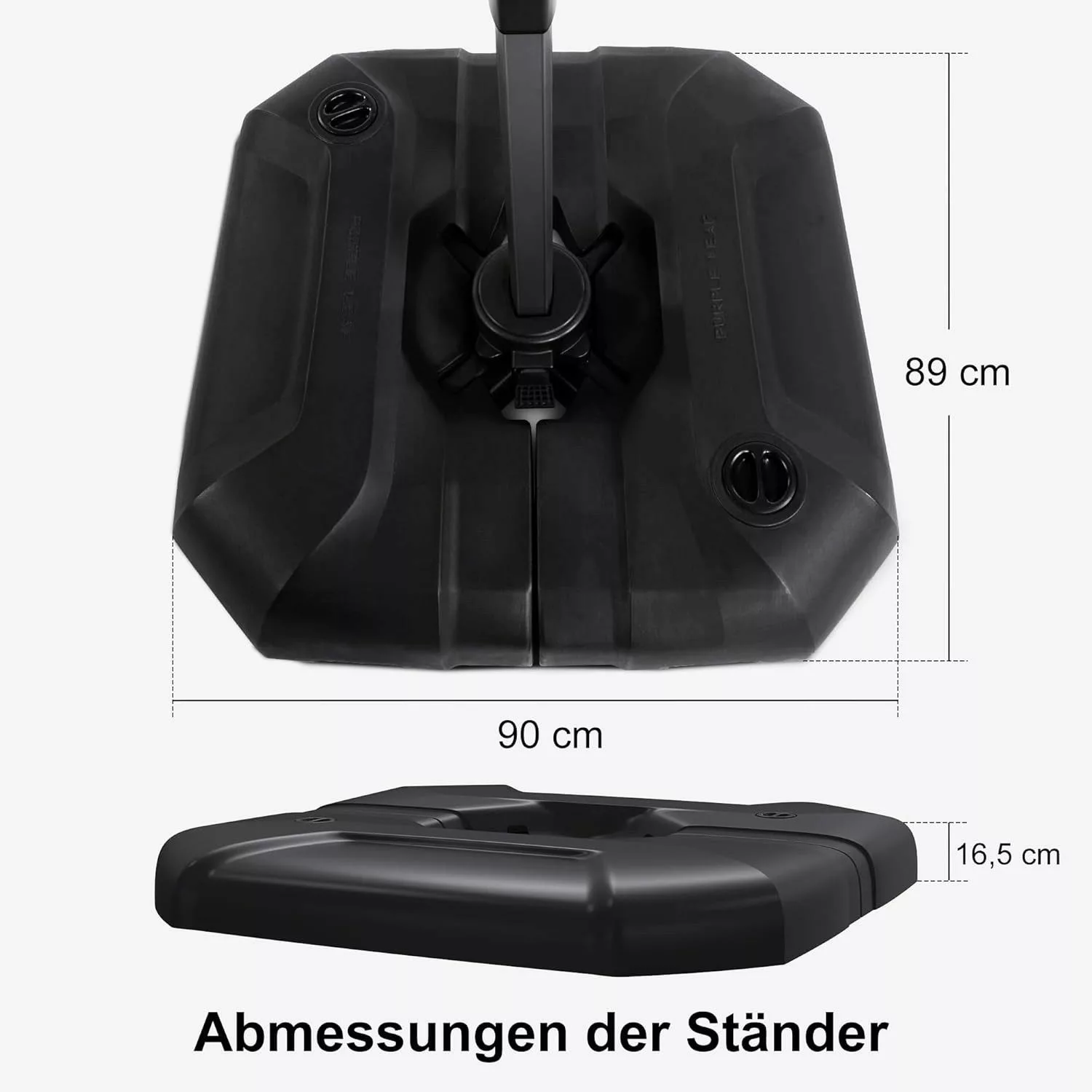 PURPLE LEAF Schirmhalter Sonnenschirmständer beschwerter Sockel, günstig online kaufen