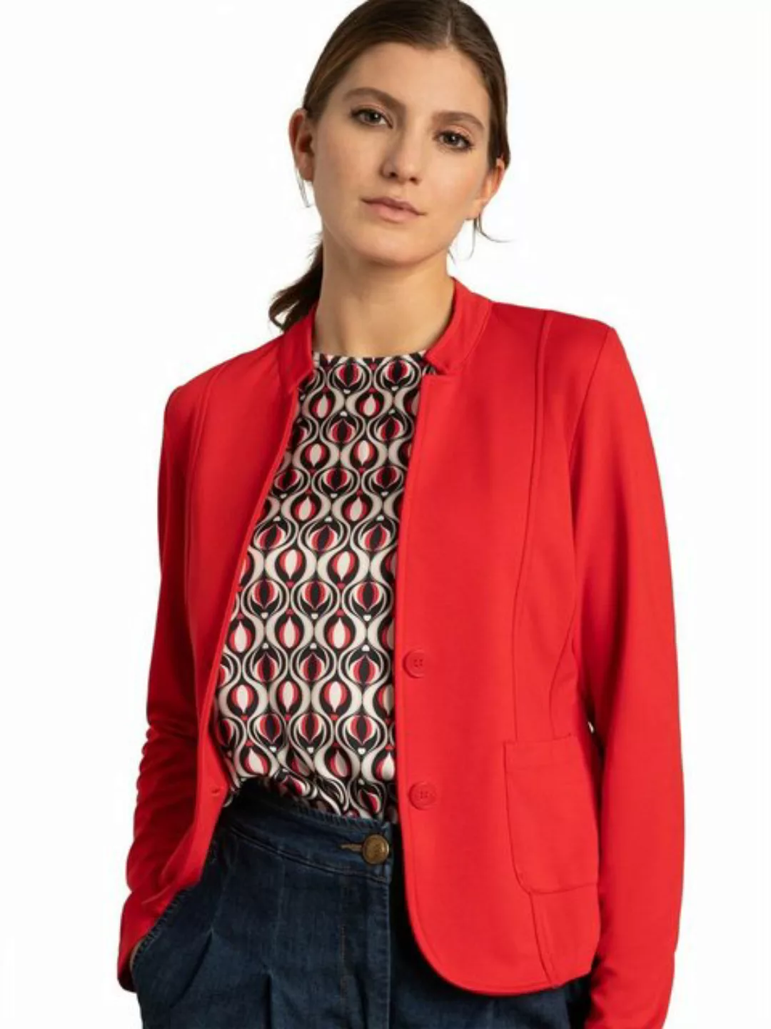 Jerseyjacke, rot, Frühjahrs-Kollektion günstig online kaufen