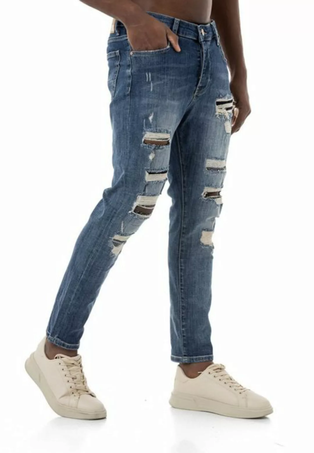 RedBridge Destroyed-Jeans lässige Denim Hose 5-Pocket-Style günstig online kaufen