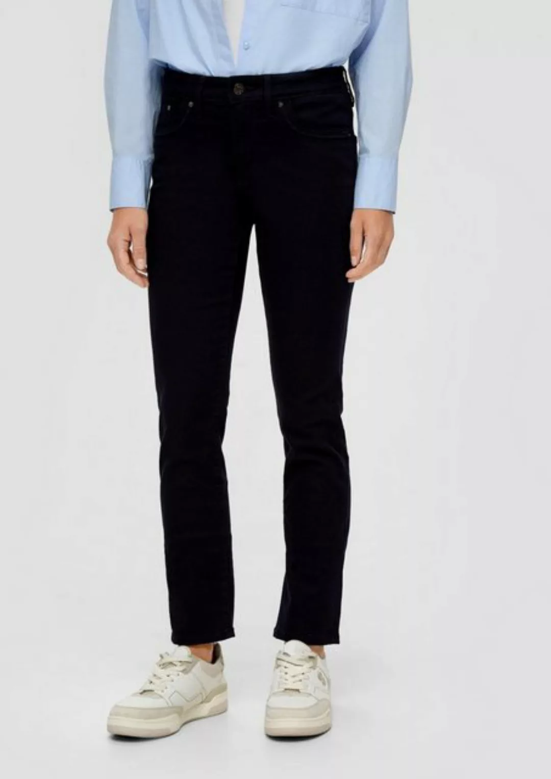 s.Oliver 5-Pocket-Jeans Jeans Betsy / Slim Fit / Mid Rise / Slim Leg Sticke günstig online kaufen