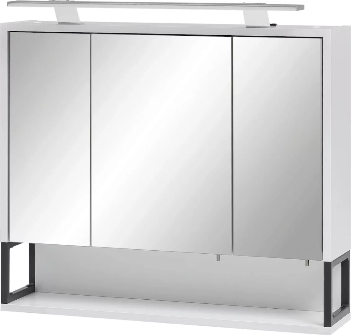 Schildmeyer Spiegelschrank "Limone", Breite 70 cm, 3-türig, LED-Beleuchtung günstig online kaufen