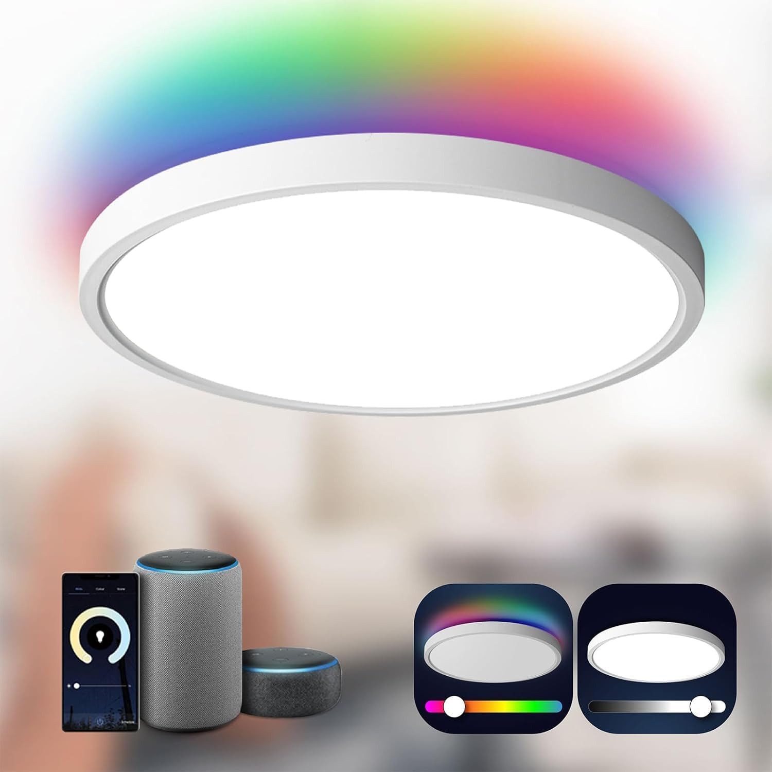 ANTEN LED Deckenleuchte 24W WIFI RGB günstig online kaufen