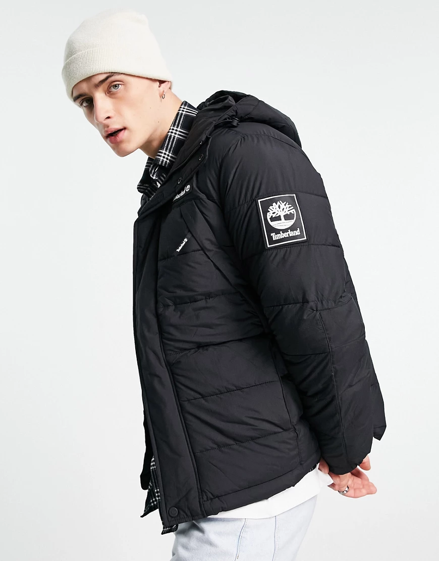 Timberland – Outdoor Archive – Wattierte Jacke in Schwarz günstig online kaufen