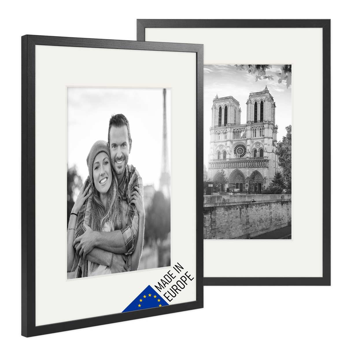 PHOTOLINI Bilderrahmen 2er Set Echtholz mit günstig online kaufen