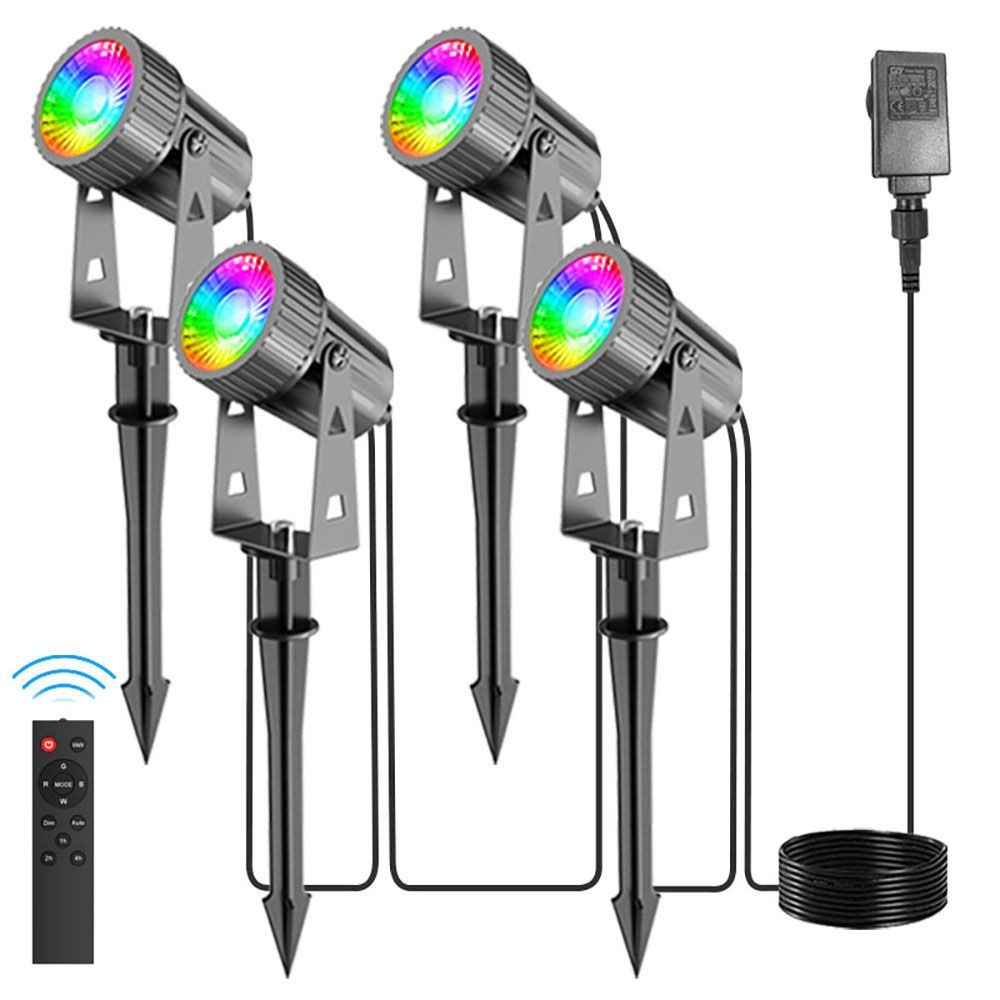 QUBEBU Gartenstrahler LED Gartenstrahler mit Erdspieß günstig online kaufen