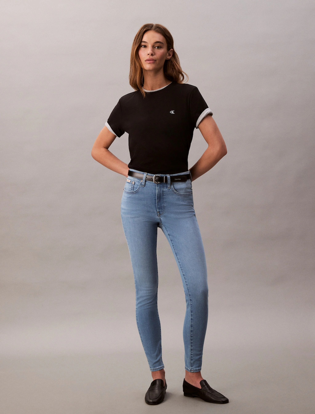Calvin Klein Jeans Skinny-fit-Jeans "MID RISE SKINNY", Mit Gürtelschlaufen günstig online kaufen