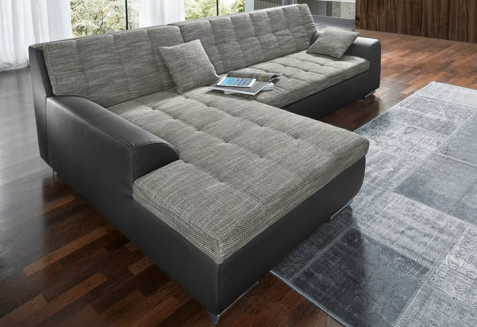 DOMO collection Ecksofa Treviso viele Bezüge, auch in Cord, L-Form, B/T/H: günstig online kaufen