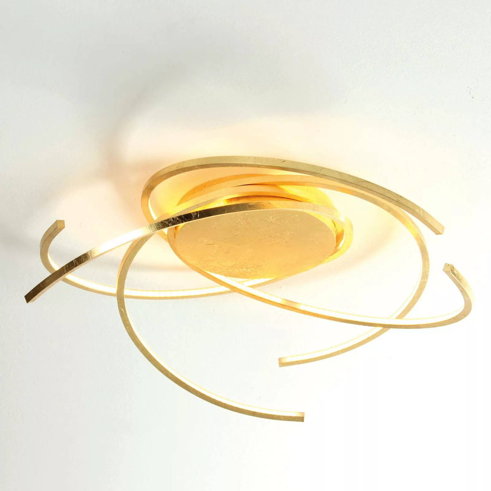 Escale Space - LED-Deckenlampe, 55 cm, Blattgold günstig online kaufen