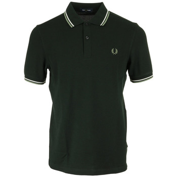 Fred Perry Polo Twin Tipped M3600 Dunkelgrün - Größe S günstig online kaufen