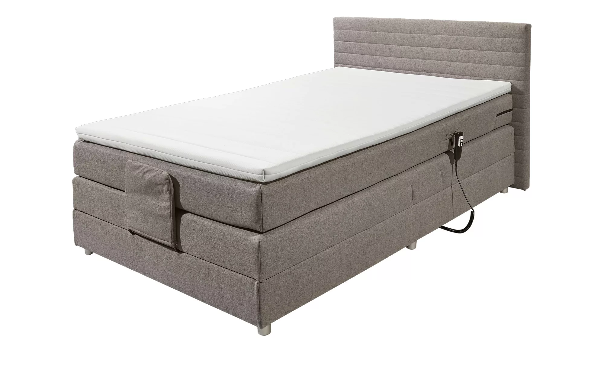 Boxspring-Motorbett  Carmen ¦ grau ¦ Maße (cm): B: 140 H: 90 Betten > Einze günstig online kaufen