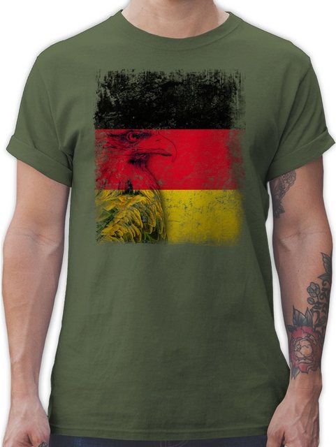 Shirtracer T-Shirt Deutschland WM Adler Flagge Germany 2024 Fussball EM Fan günstig online kaufen