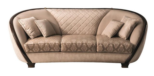 Xlmoebel Sofa Beige Klassisches Drittel Luxus Couch Stilvoller 3-Plätze Möb günstig online kaufen