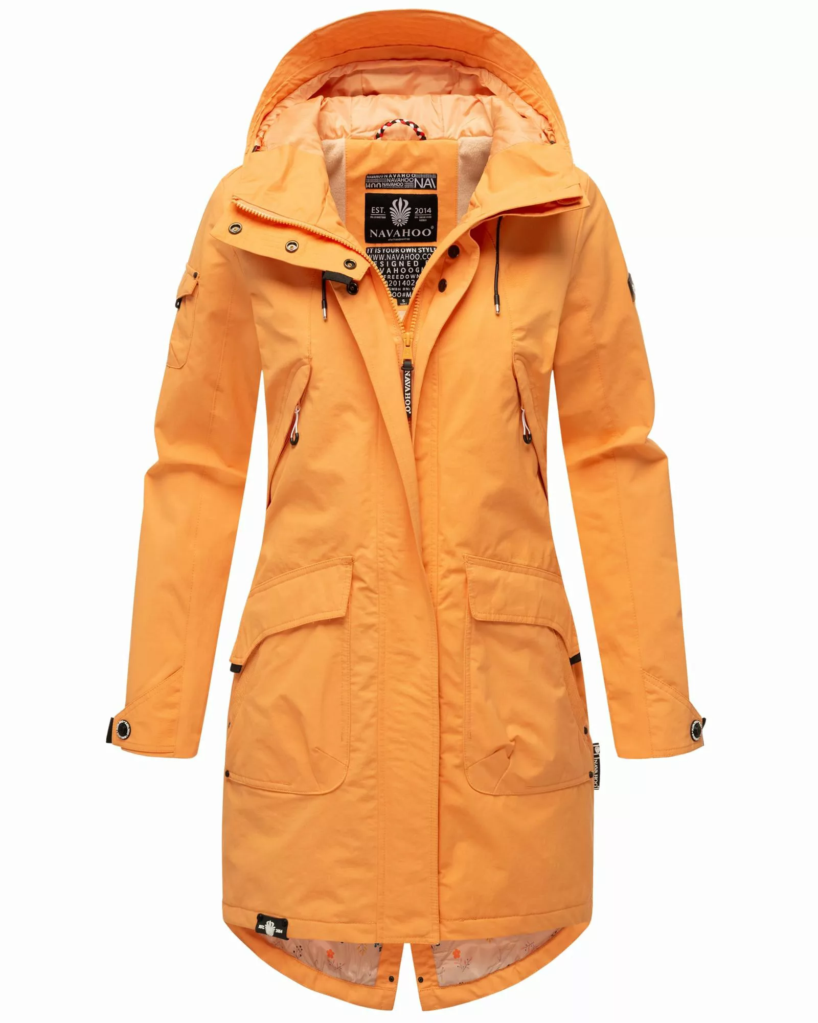 Navahoo Outdoorjacke "Pfefferschote", mit Kapuze, moderne Damen Übergangsja günstig online kaufen