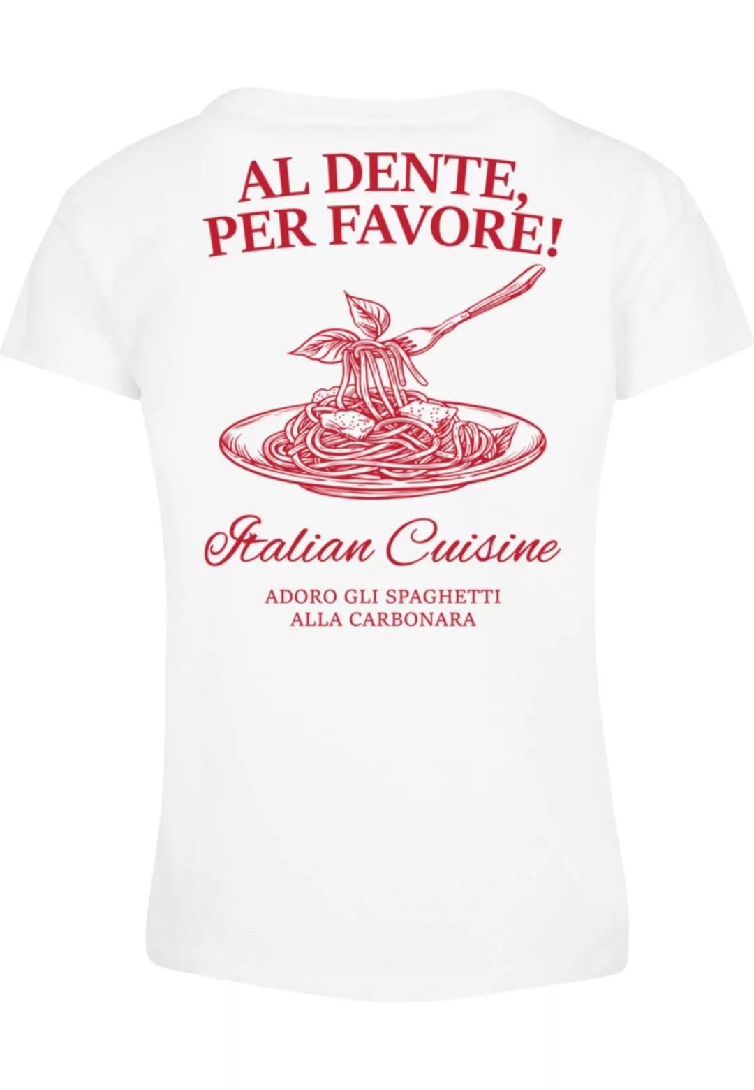 Merchcode T-Shirt "Merchcode Ladies Al Dente Per Favore Tee", (1 tlg.) günstig online kaufen