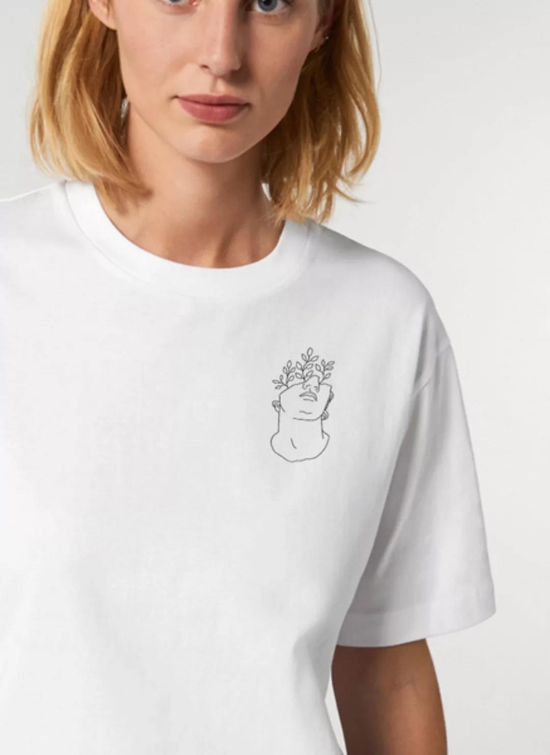 Reine Biobaumwolle & Fair Hergestellt -Gots Aufdruck - Oversize Shirt günstig online kaufen