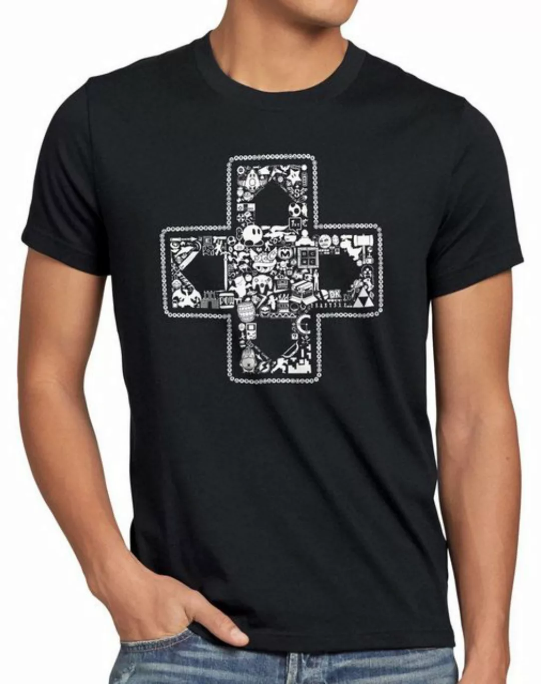 style3 Print-Shirt Herren T-Shirt Classic Gamer Play controller mario nes s günstig online kaufen