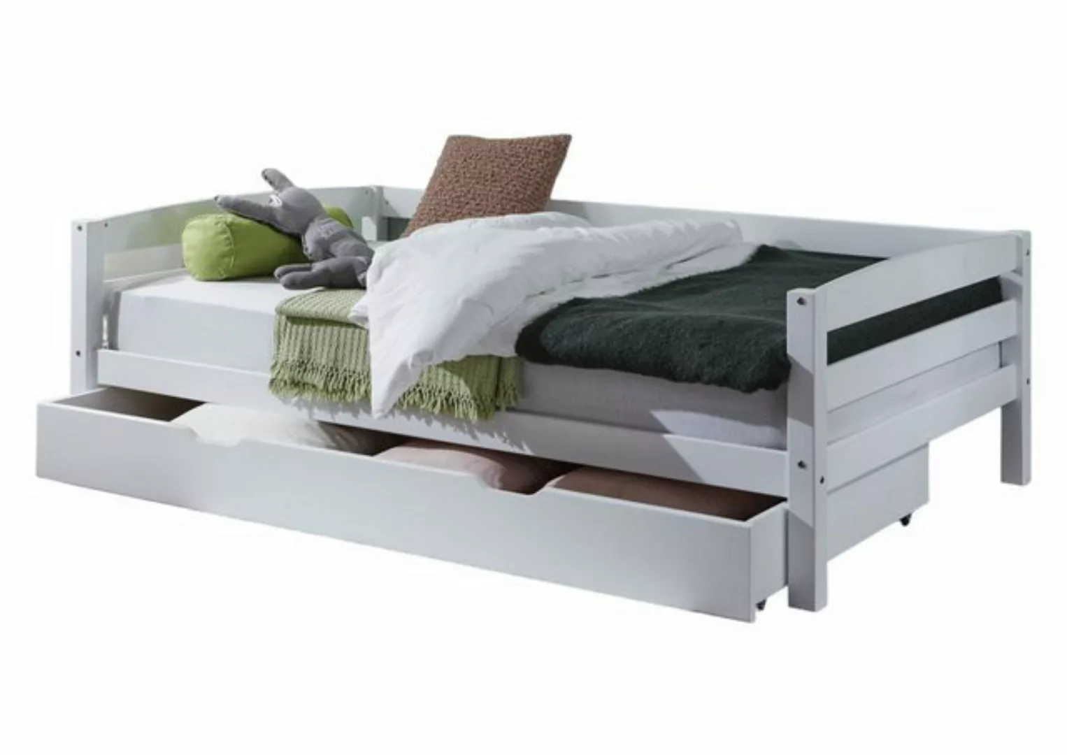 58 aufm Kessel Bettgestell Seniorenbett Gitte 208x128x63 Einzelbett Massivh günstig online kaufen