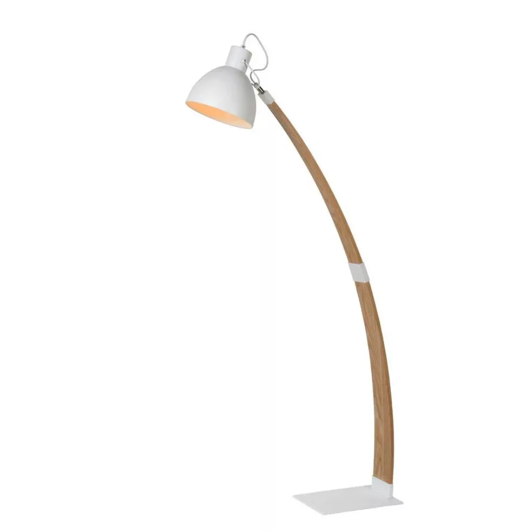 Flotte Stehleuchte Curf mit weißem Lampenschirm günstig online kaufen