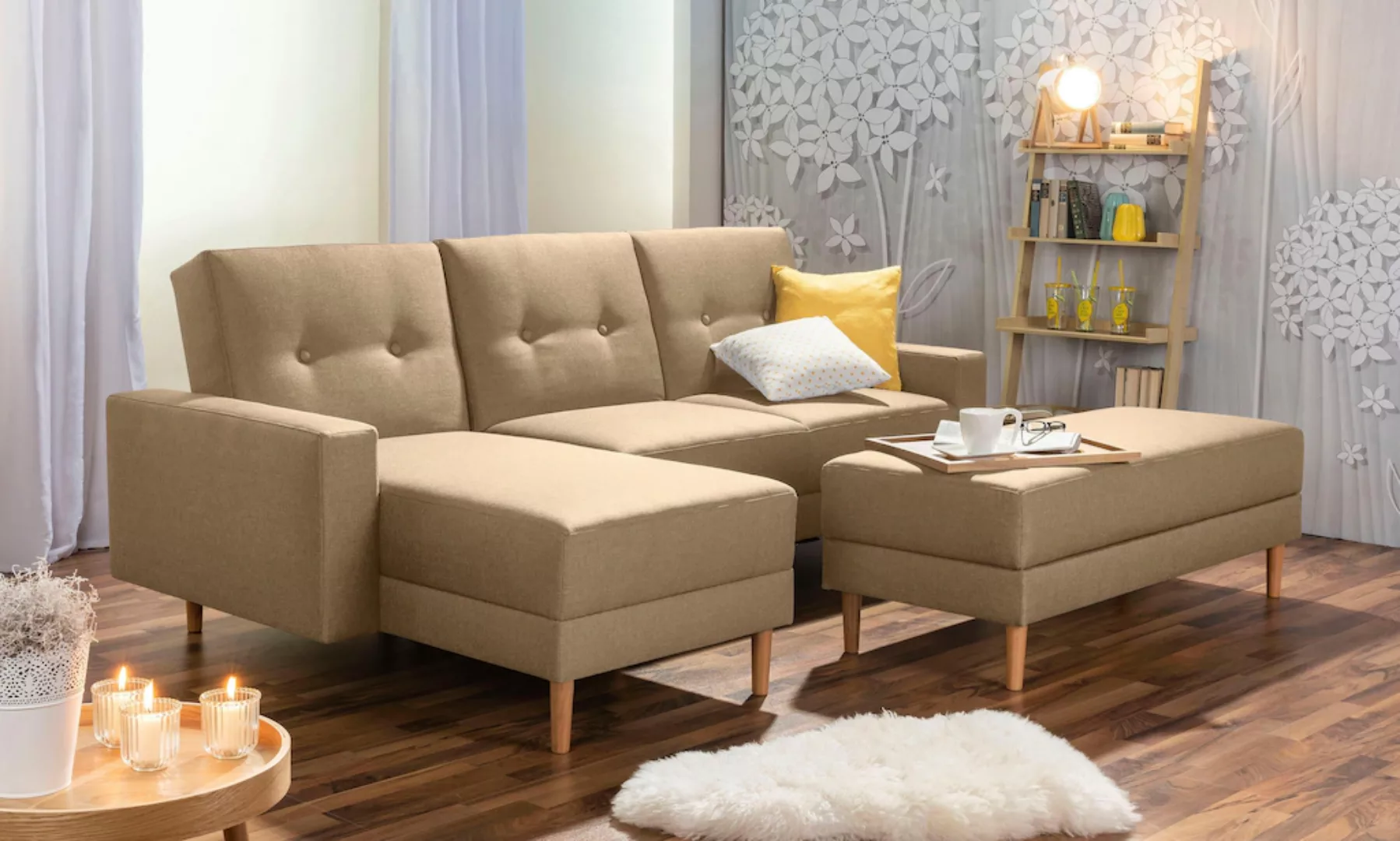 Max Winzer® Ecksofa »Just Chill«, Schlafsofa mit Recamiere, Rückenverstellu günstig online kaufen