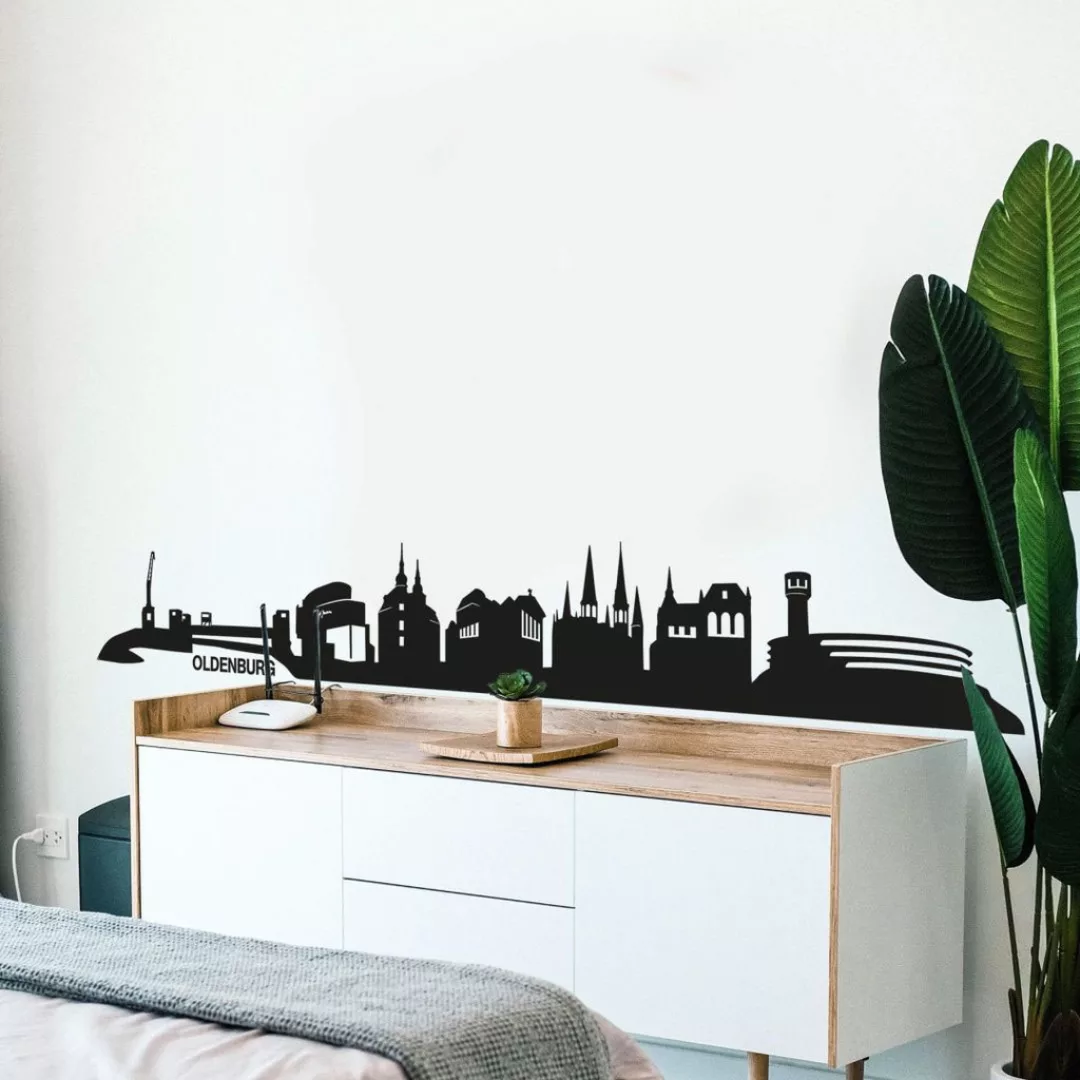 Wall-Art Wandtattoo "Stadt Skyline Oldenburg 120cm", (1 St.), selbstklebend günstig online kaufen