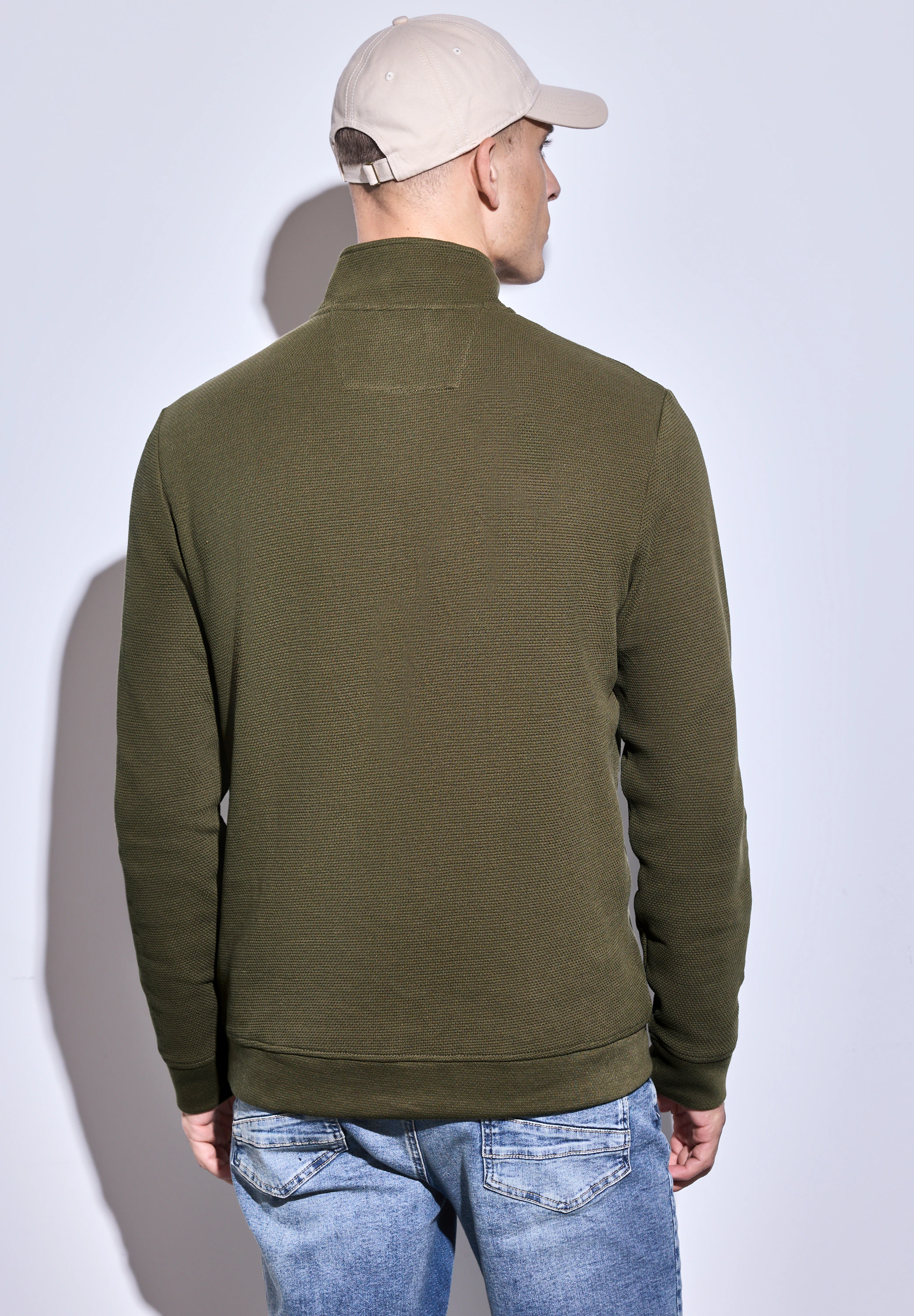 STREET ONE MEN Sweatshirt, aus reiner Baumwolle günstig online kaufen