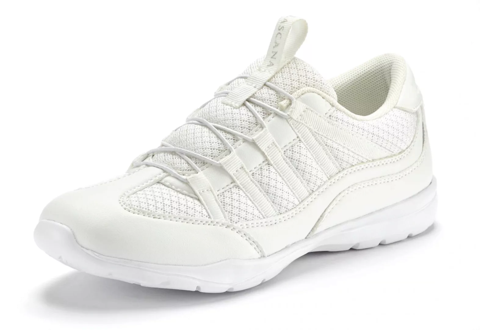 LASCANA Sneaker, Freizeitschuh, Halbschuh mit elastischen Schnürbändern VEG günstig online kaufen