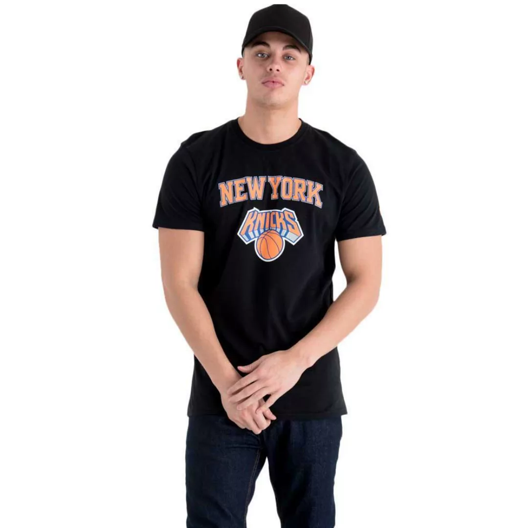 New Era Team Logo New York Knicks Kurzärmeliges T-shirt XS-S Black günstig online kaufen