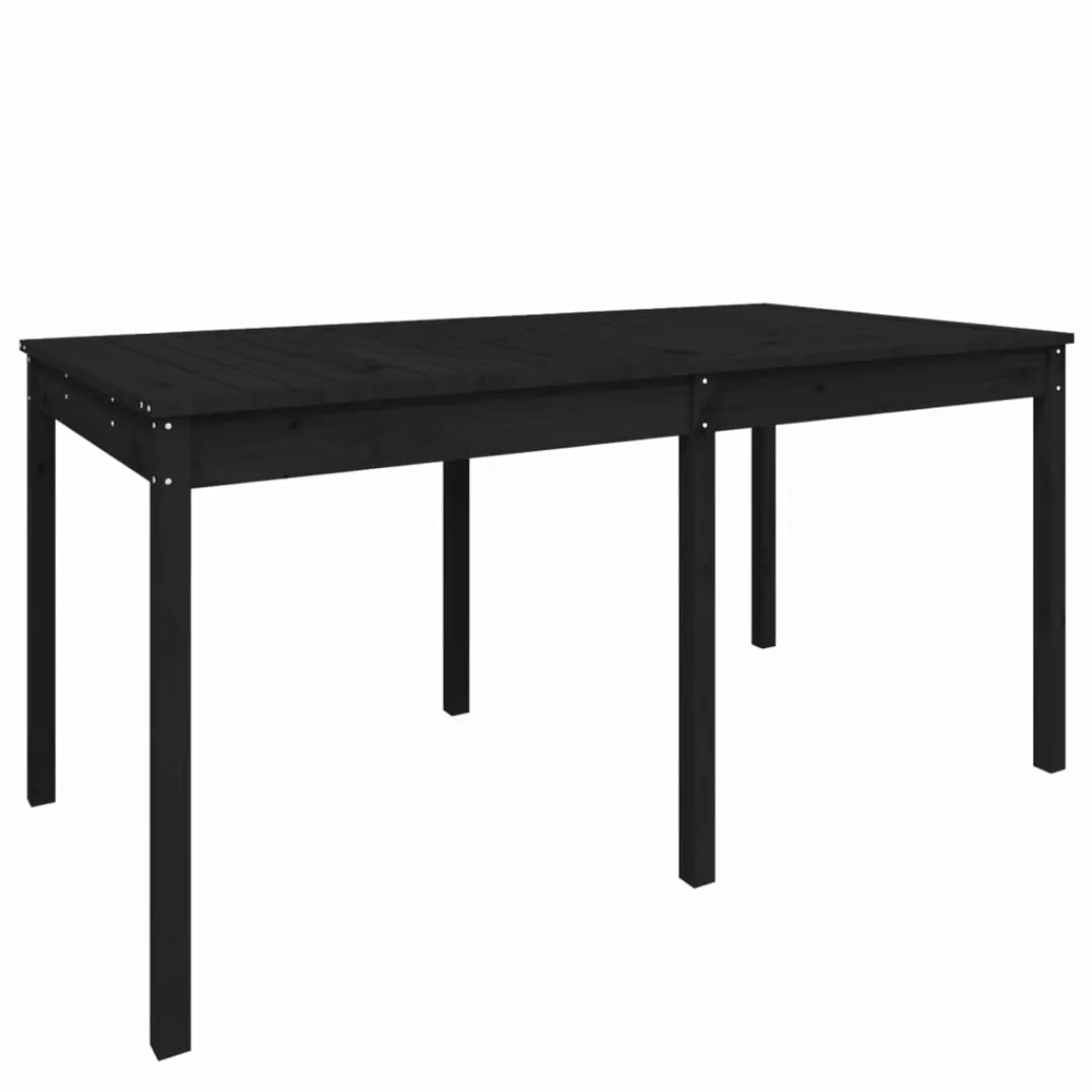 Vidaxl Gartentisch Schwarz 159,5x82,5x76 Cm Massivholz Kiefer günstig online kaufen