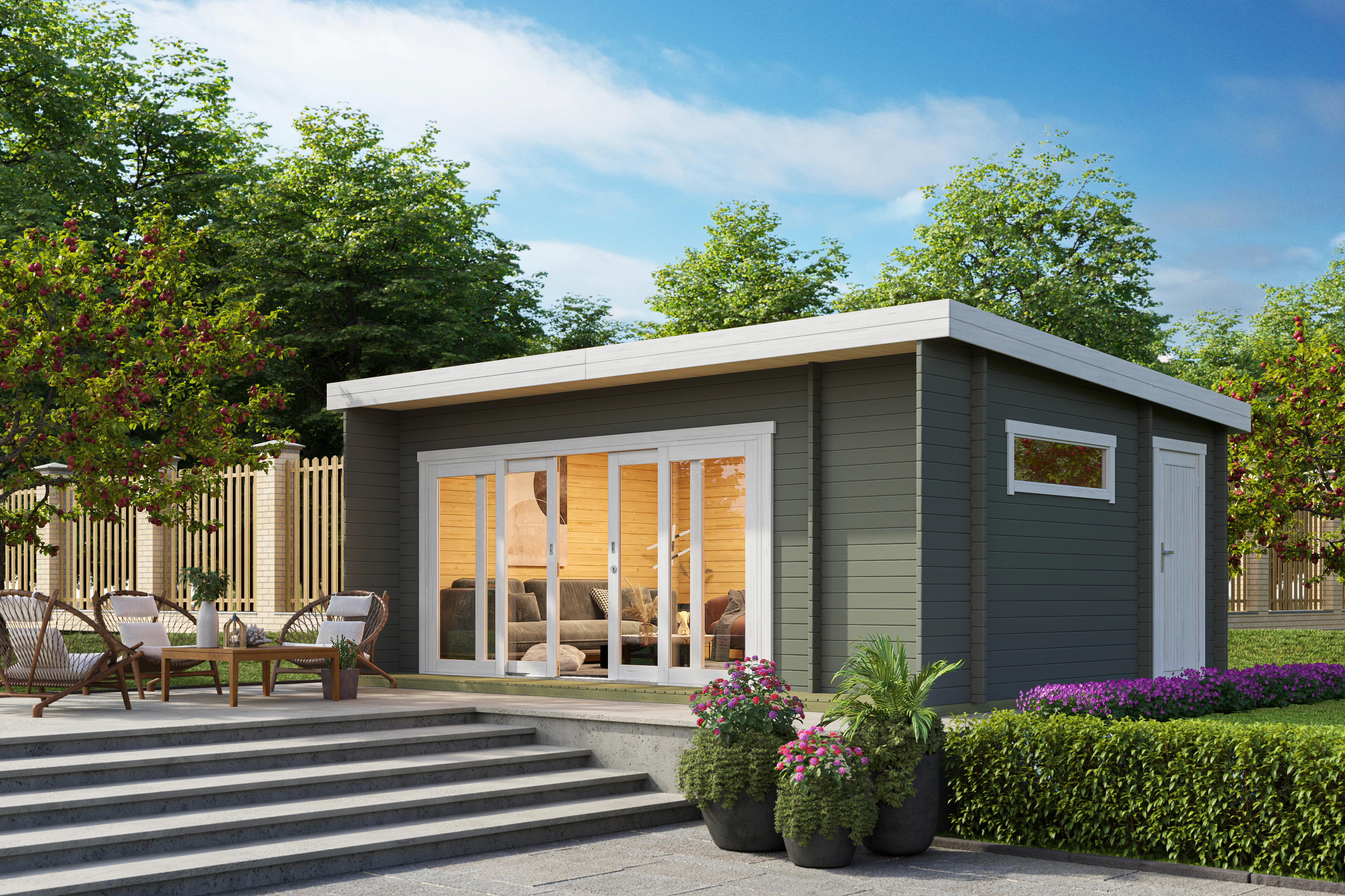 Nordic Holz Gartenhaus "JAVA" günstig online kaufen