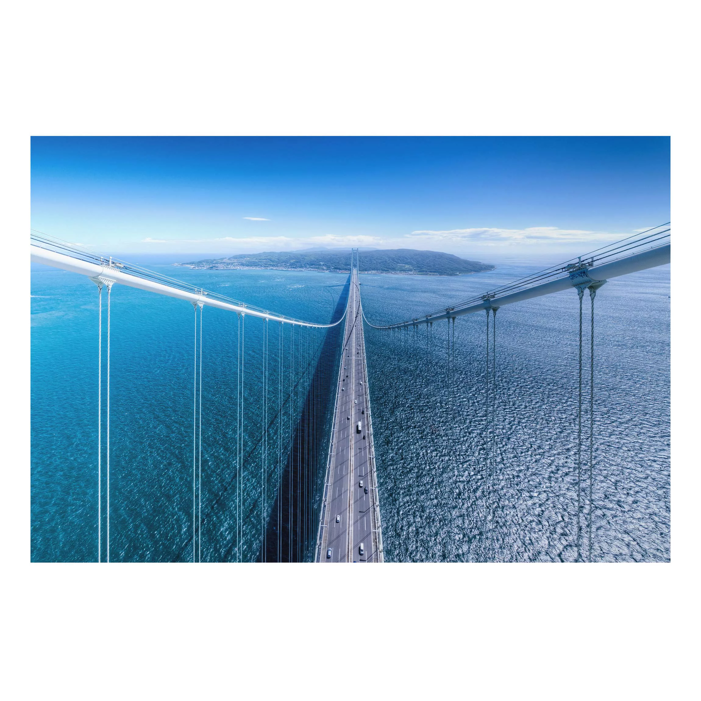 Alu-Dibond Bild Architekur & Skyline - Querformat 3:2 Brücke zur Insel günstig online kaufen