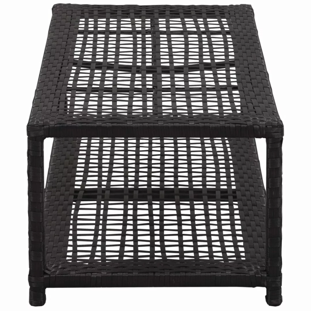 Schuhbank Schwarz 80 X 40 X 30 Cm Poly Rattan günstig online kaufen