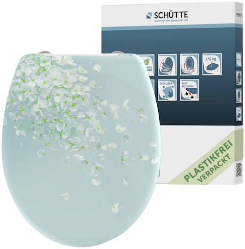 Schütte WC-Sitz "FLOWER IN THE WIND", bruchsicher und kratzfest, Absenkauto günstig online kaufen