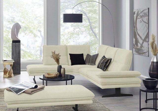 W.SCHILLIG Ecksofa "broadway, Designsofa, mit tollem Sitzkomfort, L-Form", günstig online kaufen