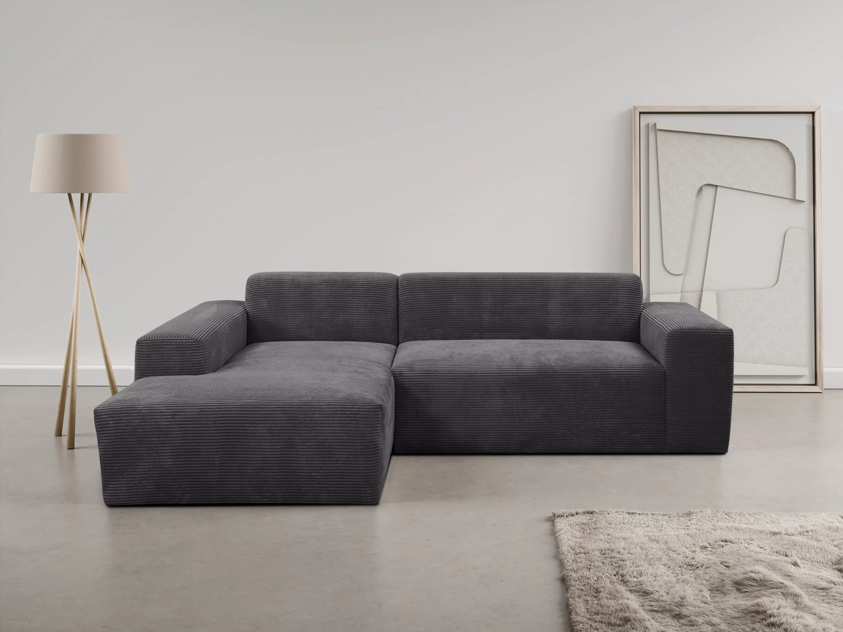 WERK2 Ecksofa Zeus-L, Curvy Trend Ecksofa mit urbaner Optik günstig online kaufen