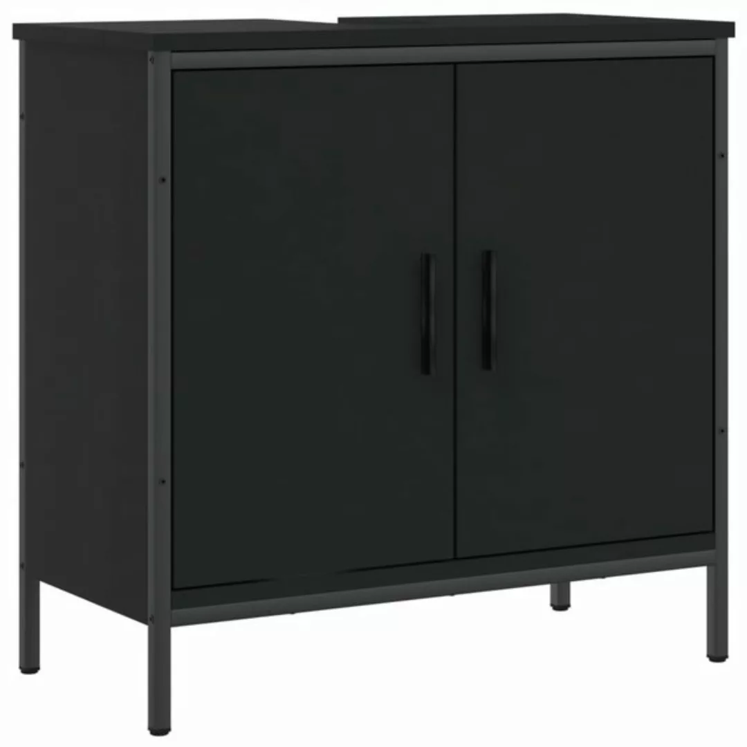 vidaXL Badezimmerspiegelschrank Waschbeckenunterschrank Schwarz 60x30x60 cm günstig online kaufen