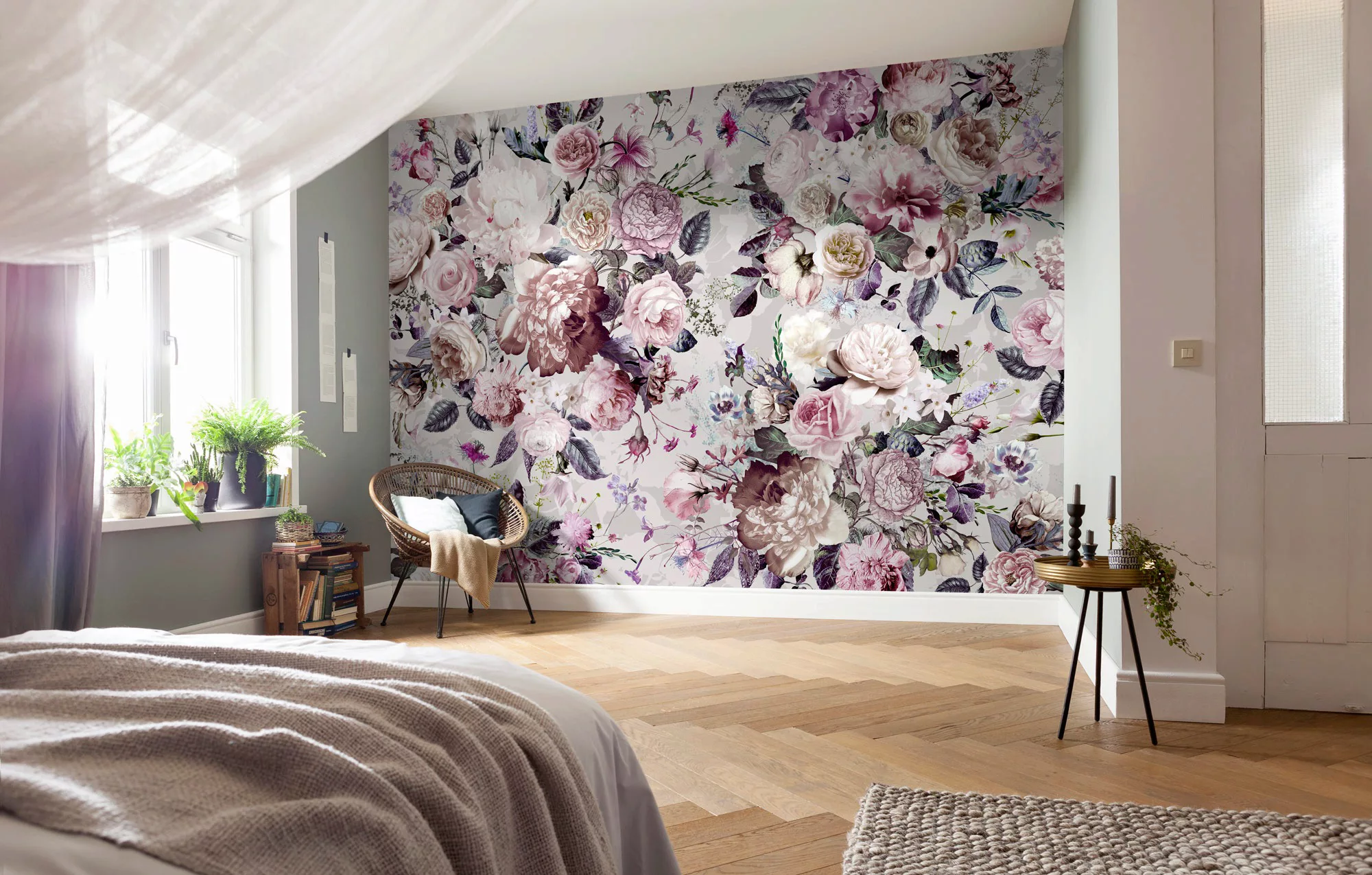 KOMAR Vlies Fototapete - Lovely Blossoms  - Größe 350 x 250 cm mehrfarbig günstig online kaufen