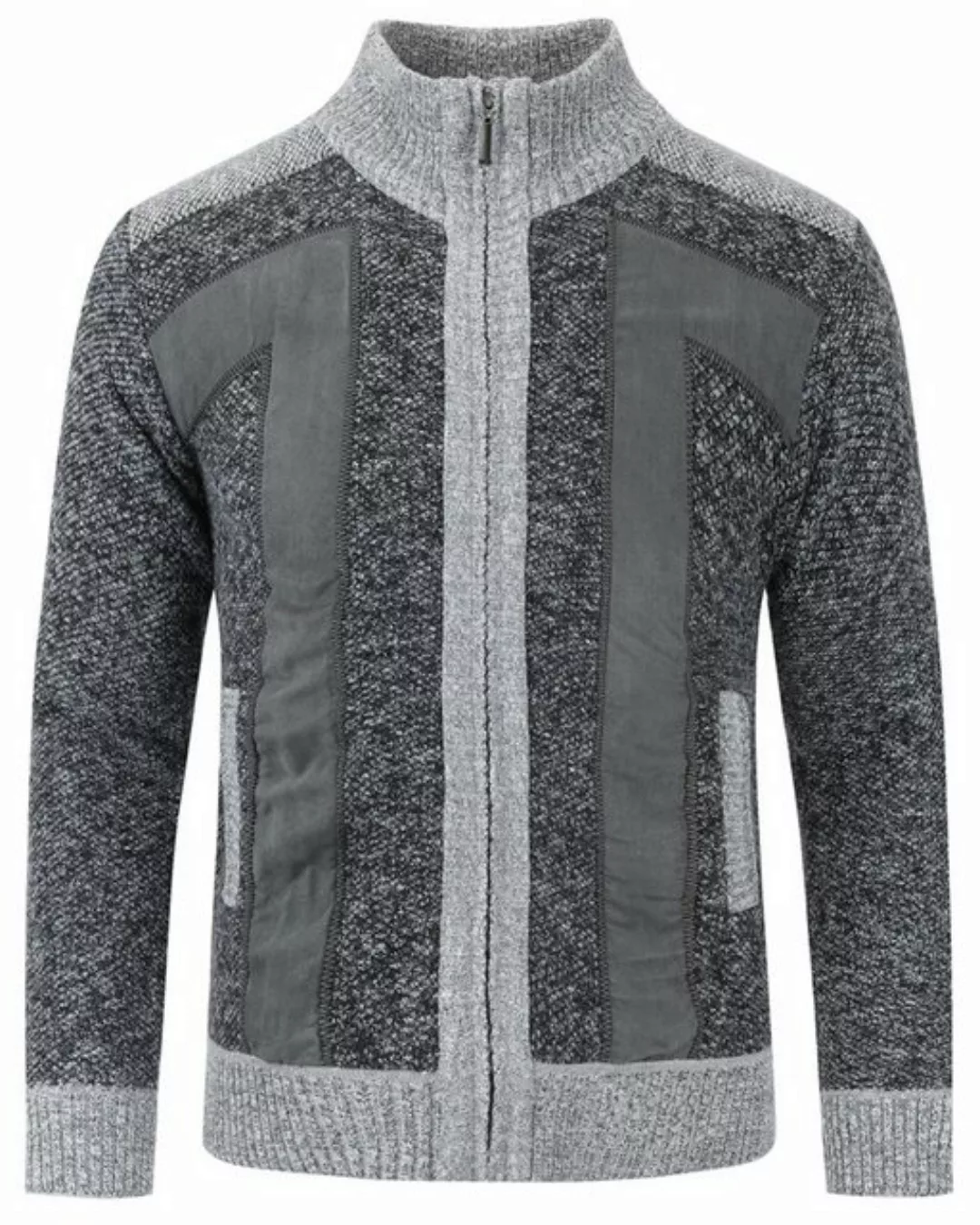 Allthemen Cardigan Herren Cardigan Grobstrick Gefüttert Pullover für Winter günstig online kaufen