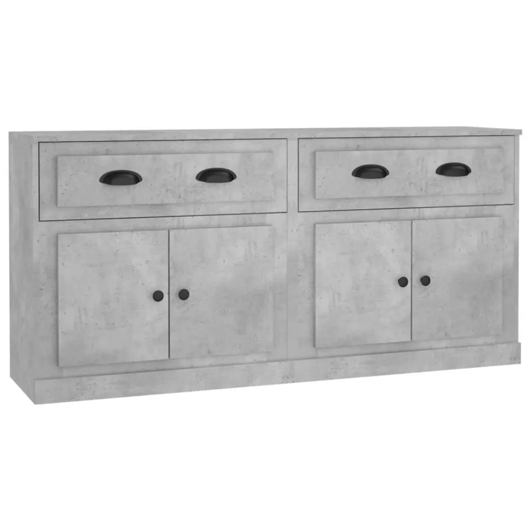 Vidaxl Sideboards 2 Stk. Betongrau Holzwerkstoff günstig online kaufen