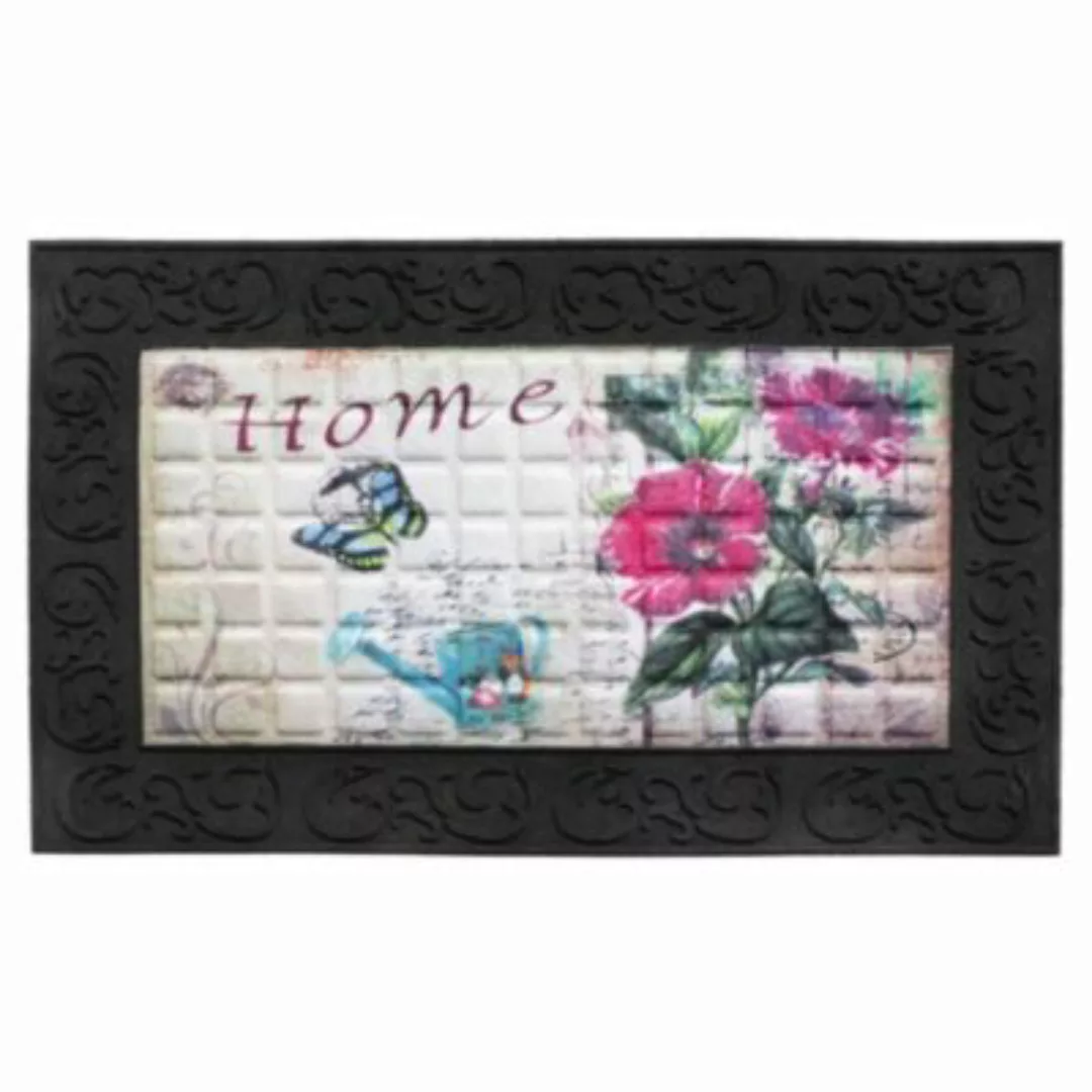 HTI-Living Fußmatte 45x75 cm Venga Home Flowers bunt Gr. 45 x 45 günstig online kaufen
