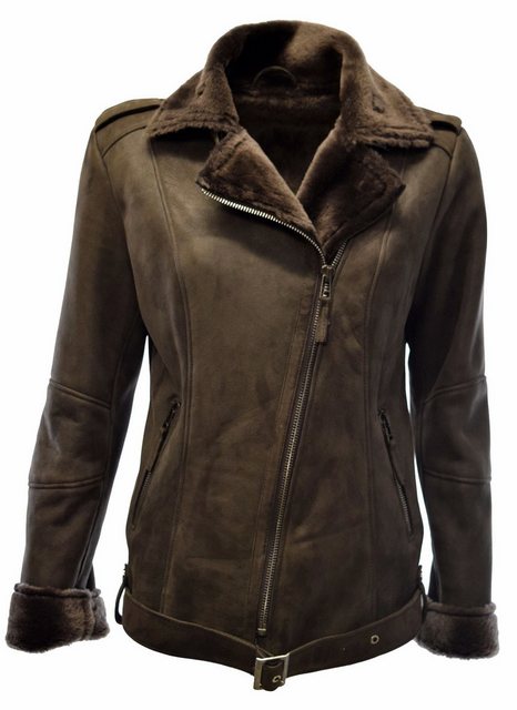 Zimmert Leather Lederjacke Carla Designer, Schwarz,Braun, Lammfelljacke, Bi günstig online kaufen