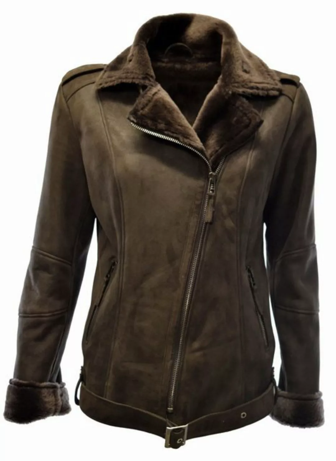 Zimmert Leather Lederjacke Carla Designer, Schwarz,Braun, Lammfelljacke, Bi günstig online kaufen