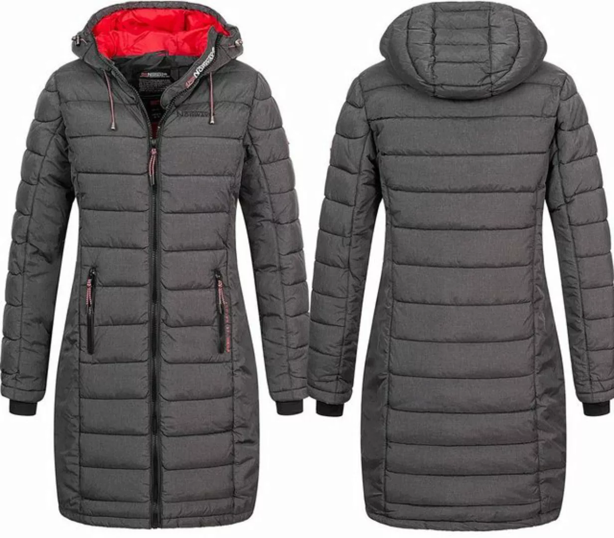 Geographical Norway Steppmantel Damen Winter Jacke Stepp Mantel Lange Stepp günstig online kaufen