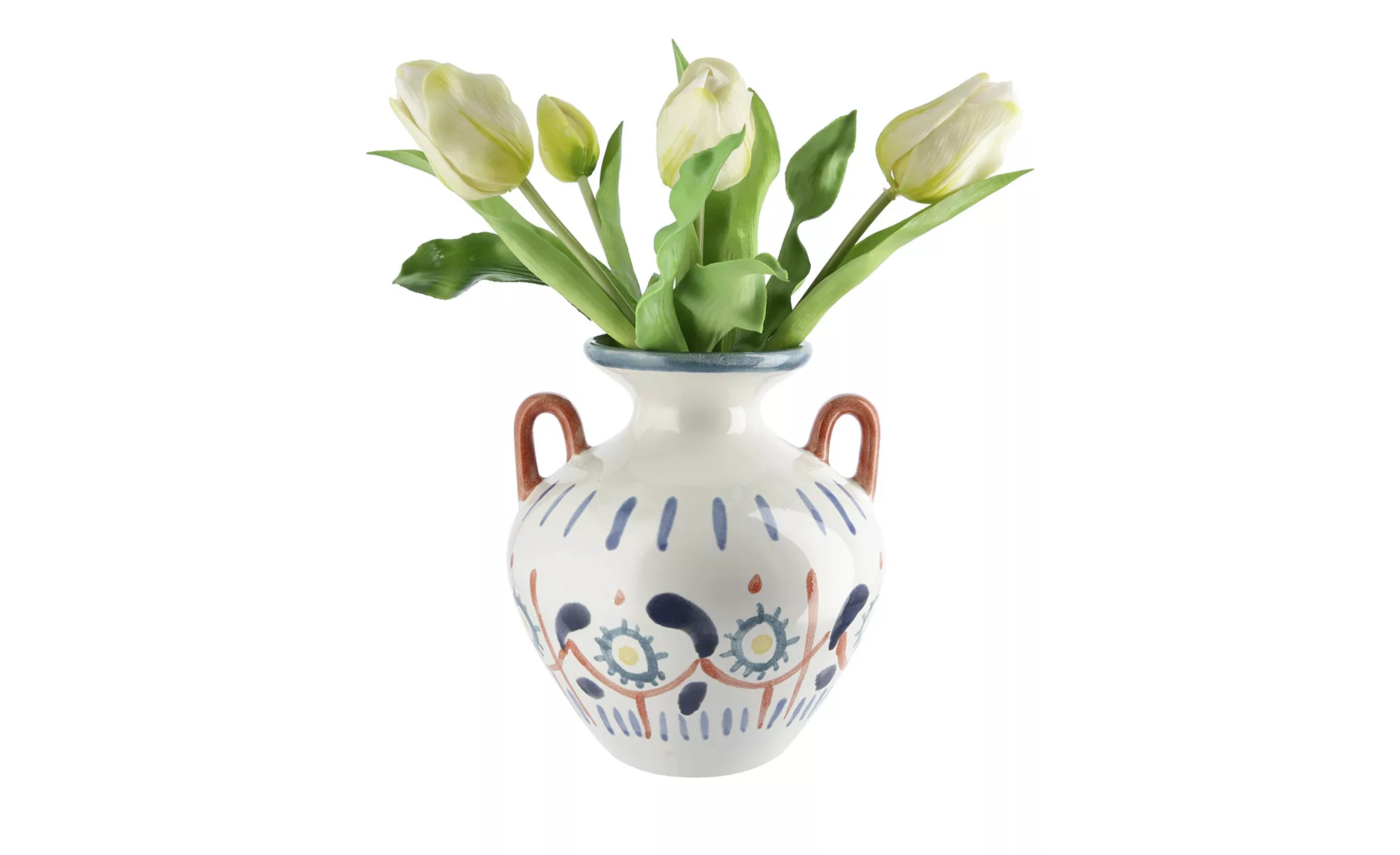 Vase ¦ mehrfarbig ¦ Steingut ¦ Maße (cm): H: 16,8  Ø: 15.2 Accessoires > Va günstig online kaufen