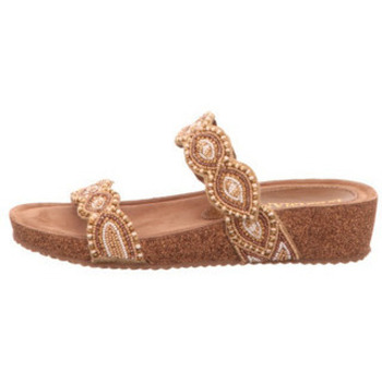 Lazamani  Pantoffeln Sandalen für Damen in sand günstig online kaufen