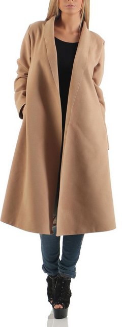 malito more than fashion Langmantel 3050 Eleganter Mantel mit Bindegürtel günstig online kaufen